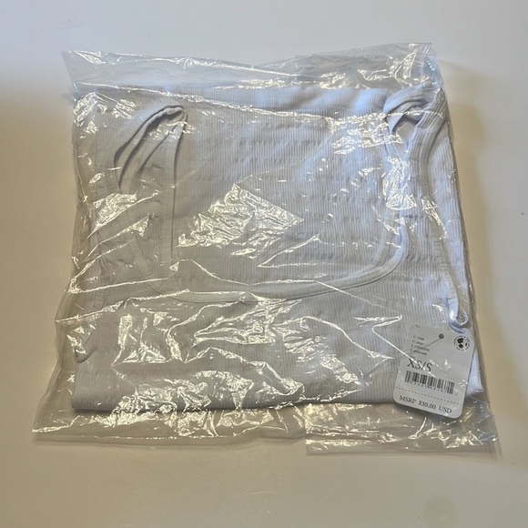 Free People Square One Seamless Cami Tank White Size XS / S NWT - Picture 5 of 7